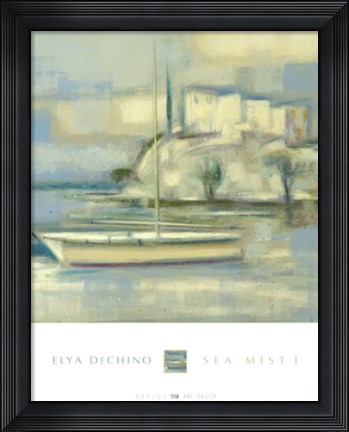 Framed Sea Mist I Print