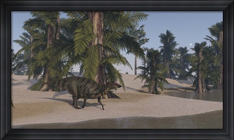 Framed Shuangmiaosaurus Print