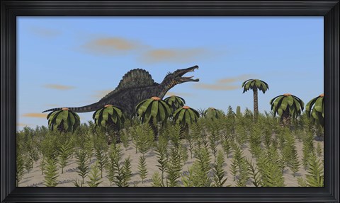 Framed Spinosaurus Print