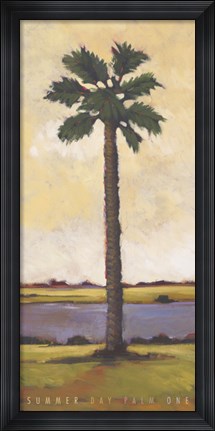 Framed Summer Day Palm One Print