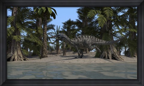 Framed Suchomimus Print