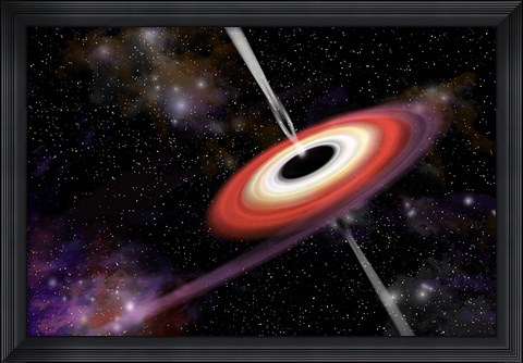 Framed Black Hole Print
