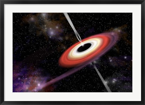 Framed Black Hole Print