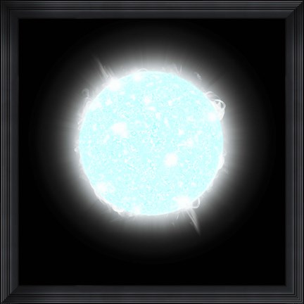 Framed Blue Dwarf Star Print