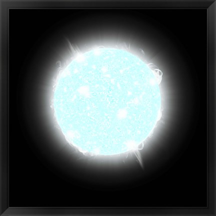 Framed Blue Dwarf Star Print