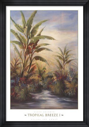 Framed Tropical Breeze I Print