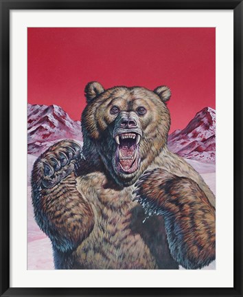 Framed Cave Bear Print