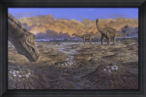 Framed Titanosaur Print