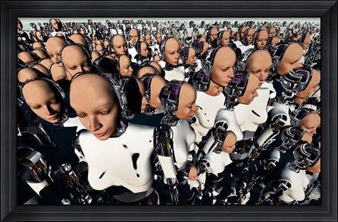 Framed Female Androids Print