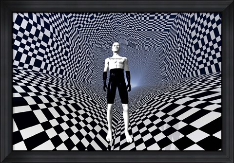 Framed Mankinds use of Binary Language Print