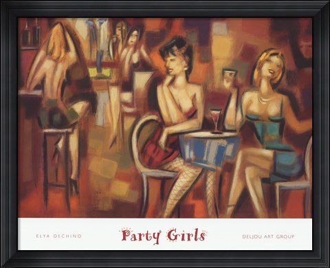 Framed Party Girls Print