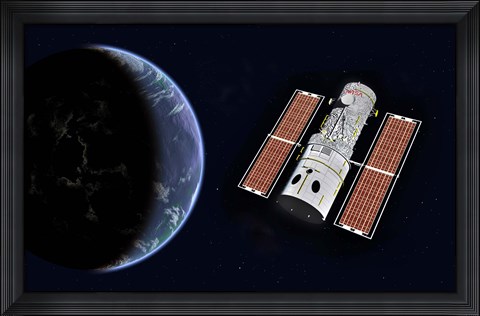 Framed Hubble Space Telescope Print