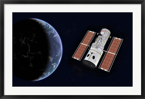 Framed Hubble Space Telescope Print