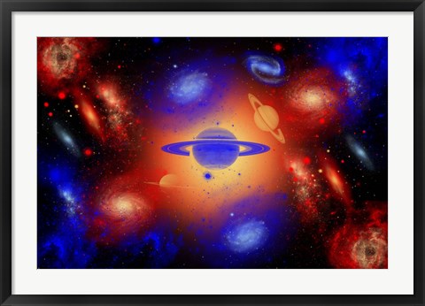 Framed Creation of the Universe Print