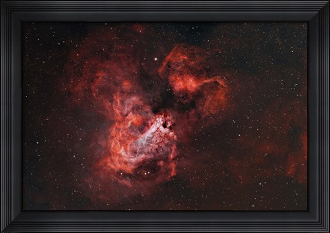 Framed M17, The Omega Nebula Print