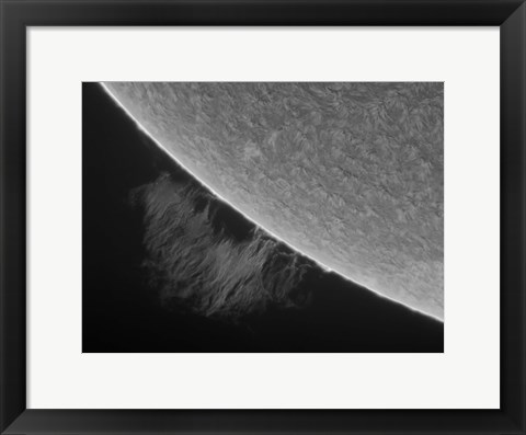 Framed H-Alpha Sun Promimence Print