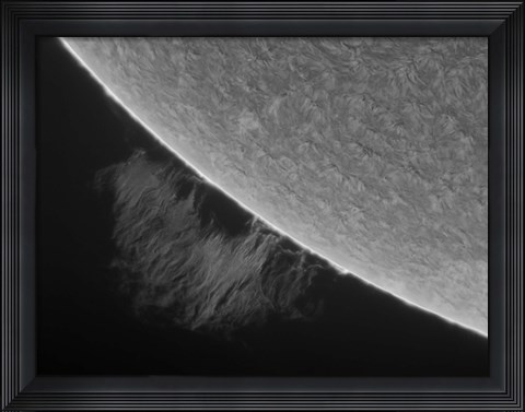 Framed H-Alpha Sun Promimence Print