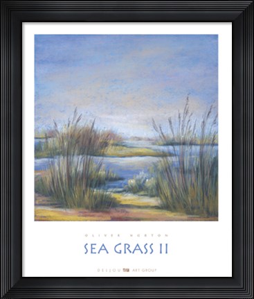 Framed Sea Grass II Print