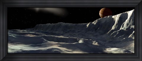 Framed Ice Scarp on Callisto Print