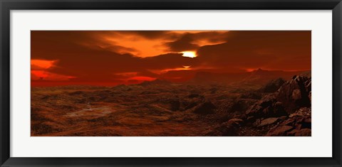 Framed Landscape on Venus Print