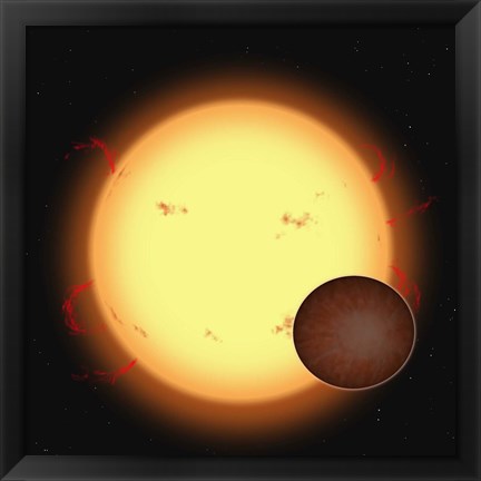 Framed HD 209458B (Extra Solar Planet) Print