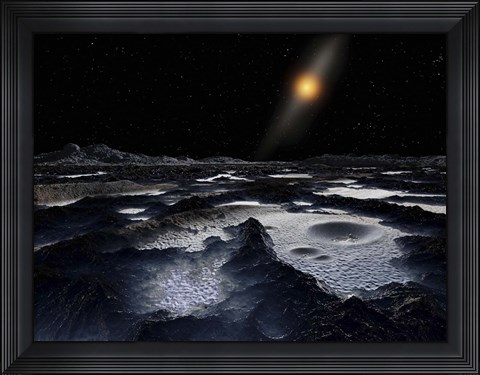 Framed Kuiper Belt Object Print