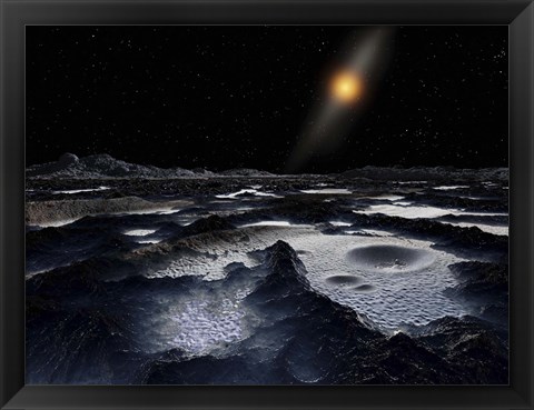 Framed Kuiper Belt Object Print