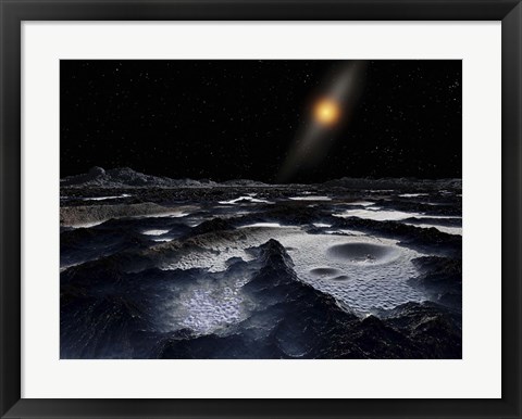 Framed Kuiper Belt Object Print