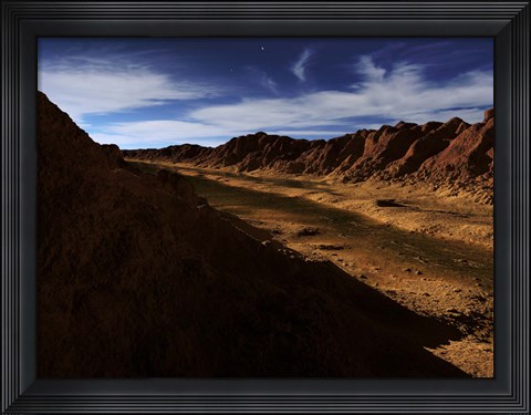 Framed River on Mars Print