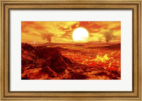 Framed Kepler 10B Print