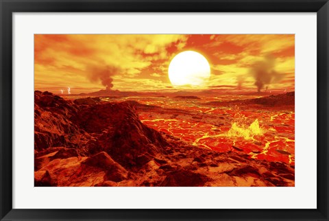 Framed Kepler 10B Print