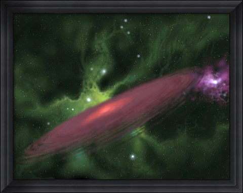 Framed Protostellar Disk Print