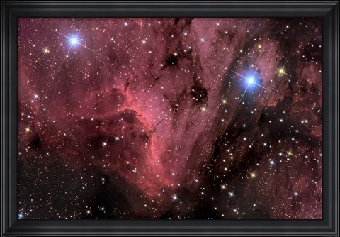 Framed Pelican Nebula Print
