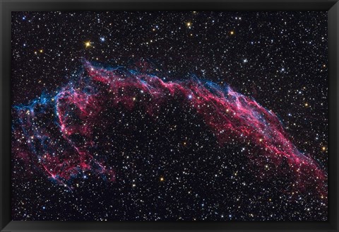 Framed Eastern Veil Nebula Print