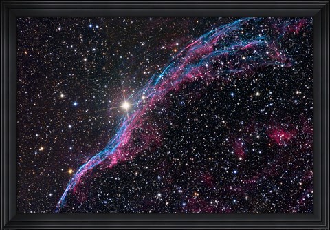 Framed Western Veil Nebula Print