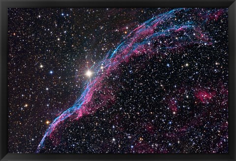 Framed Western Veil Nebula Print