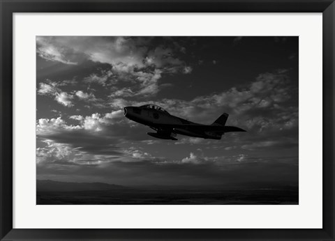 Framed F-86F Sabre Print