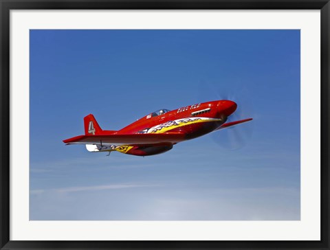 Framed Dago Red P-51G Mustang Print