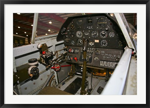 Framed Cockpit of a P-40E Warhawk Print