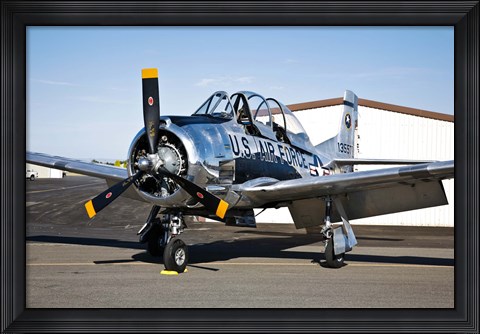Framed North American T-28 Trojan Print