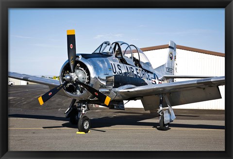 Framed North American T-28 Trojan Print