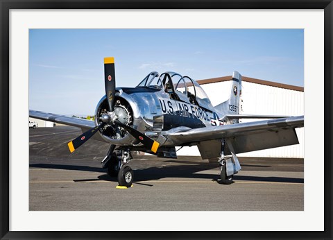 Framed North American T-28 Trojan Print