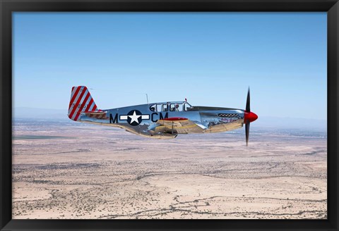 Framed TP-51C Mustang Print