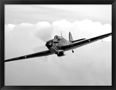 Framed Hawker Hurricane Aircraft Print