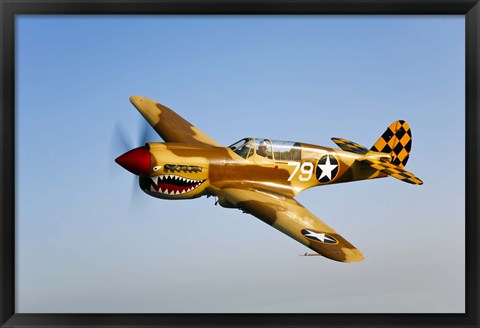 Framed P-40N Warhawk Print