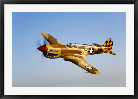 Framed P-40N Warhawk Print