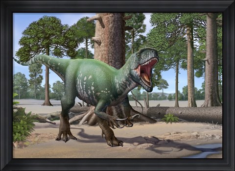 Framed Megaraptor Print