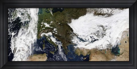 Framed Eastern and Southern Europe Print