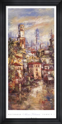 Framed Mediterranean Summer I Print