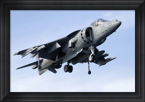 Framed AV-8B Harrier Print